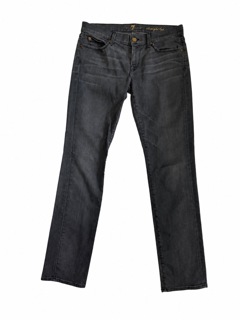 7 For All Mankind Straight Leg Jeans
Washed Black Size 30
